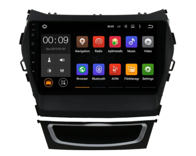 Штатная магнитола Roximo 4G (2K) RX-2019-N17 Hyundai SantaFe 3 Navi, 2017-2019  (авто с навигацией и кругом)  (Android 13)