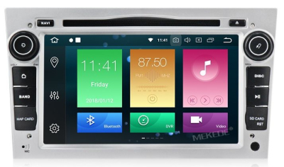 Штатное головное устройство Opel Astra H, Vectra С, Corsa D, Antara, Vivaro, Meriva, Zafira (черный лак) на Android 9.0 Carmedia MKD-7408-P6-s
