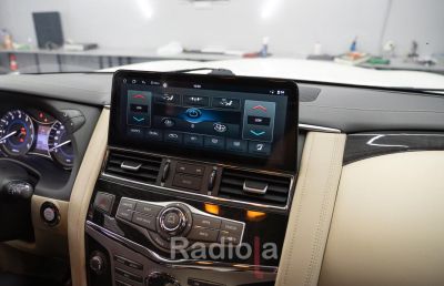 Монитор 12,3" Infiniti QX80 2013-2023, QX56 2010-2013, Nissan Patrol Y62 2010-2021 на Android 13 - Radiola RDL-QX80/Patrol DH