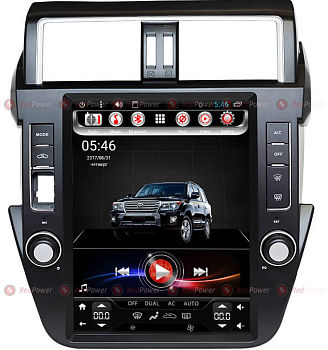 Штатное головное устройство RedPower 31265 (Tesla) на Android 6.0+ для Toyota Land Cruiser Prado 150 (2014+) с управлением климата Штатное головное устройство RedPower 31265 (Tesla) на Android 6.0+ для Toyota Land Cruiser Prado 150 (2014+) с управлением климата