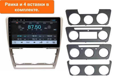 Штатная магнитола Skoda Octavia A5 2005-2013 серый на Android 10, DSP, 4G, IPS, Carplay - Cardrox CD-4035-12-G (12 дюймов)