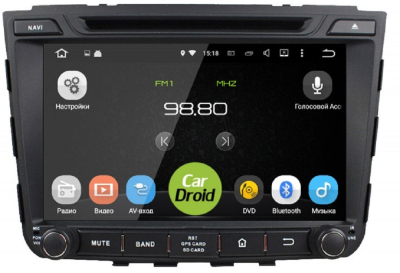 Штатная магнитола Roximo CarDroid RD-2010D для Hyundai Creta, ix25 Android 9 DSP