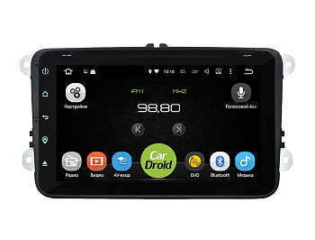 Штатная магнитола Roximo CarDroid RD-3711 для Volkswagen ,  Skoda 8 (Android 8.0) сенсорная панель + DVD Штатная магнитола Roximo CarDroid RD-3711 для Volkswagen ,  Skoda 8 (Android 8.0) сенсорная панель + DVD