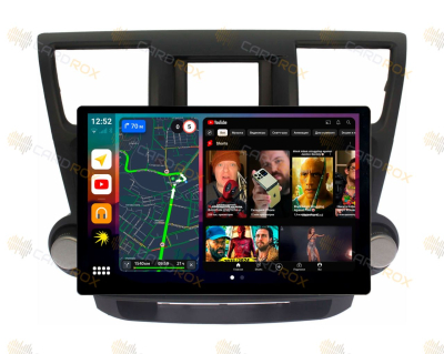Штатная магнитола Toyota Highlander II 2008-2013 на Android 10, DSP, 4G, IPS, Carplay - Cardrox CD-4011-13 (11-13 дюймов)
