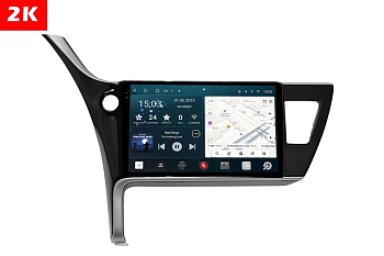 Автомагнитола штатная с 2K экраном RedPower 71266 Slim на Android 10 для Toyota Corolla (03.2016-01.2019)