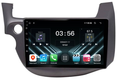 Штатная магнитола для Honda Jazz 2008-2014 на Android 13 - FarCar (D/DX1141M графит.) Штатная магнитола для Honda Jazz 2008-2014 на Android 13 - FarCar (D/DX1141M графит.)
