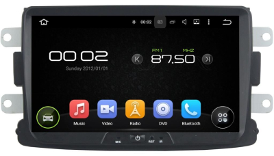 Штатная автомагнитола Renault Duster 2010-2016+, Sandero, Logan 2014+, Kaptur 2016+, Lada Xray 2016+ Carmedia KD-8308-P5 Android 9.0 DSP