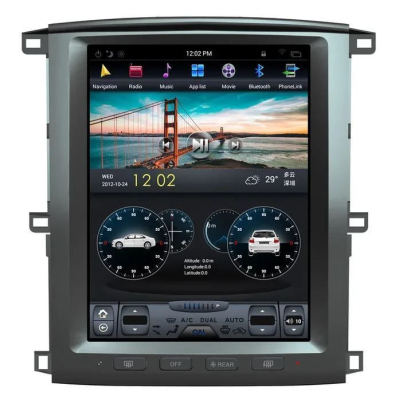 Магнитола Tesla для Toyota Land Cruiser 100 2002-2008 на Android 9.0 Carmedia ZF-1301-DSP