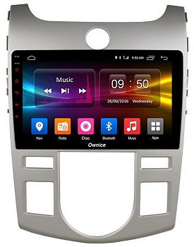 Штатная магнитола для KIA Cerato II 2008-2013 (TD) с климат-контролем на Android 10, DSP, HDMI, Интерьерная подсветка - Carmedia OL-9736-А-D