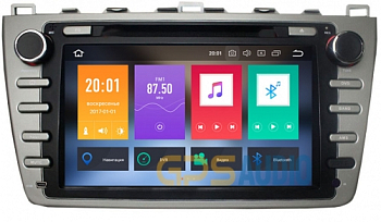Штатное головное устройство для MAZDA 6 2007-2012 на Android 8.0 Carmedia KDO-8001 серый Штатное головное устройство для MAZDA 6 2007-2012 на Android 8.0 Carmedia KDO-8001 серый