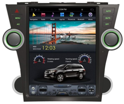 Магнитола Tesla для Toyota Highlander 2007-2013 U40 на Android 7.1 CARMEDIA ZF-1225