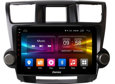 Штатная магнитола для Toyota Highlander 2007-2013 U40 на Android 10 - Carmedia OL-1431-1-IJ