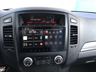 Автомагнитола штатная с 2K экраном RedPower 71223 Slim на Android 10 для Mitsubishi Pajero 4 2006+