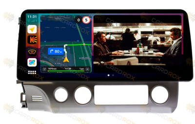 Штатная магнитола Honda Civic 4D седан 2006-2011 на Android 10, DSP, 4G, IPS, Carplay - Cardrox CD-4645-12 (12 дюймов)