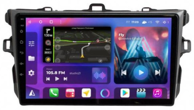 Штатная магнитола для Toyota Corolla 2007-2012 на Android 13, QLED/2K, 4G - FarCar S500 Plus (063M)