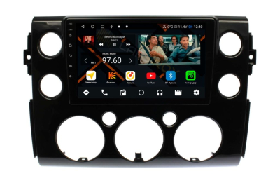 Штатная магнитола Toyota FJ Cruiser 2006-2022 черный глянец на Android 11, DSP, 4G, IPS / QLED 2K, Carplay - Cardrox CD-4354