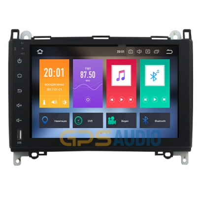 Штатное головное устройство для Mercedes-Benz A, B, Viano, Vito, Sprinter, Volkswagen Crafter на Android 8.0 Carmedia KDO-9011