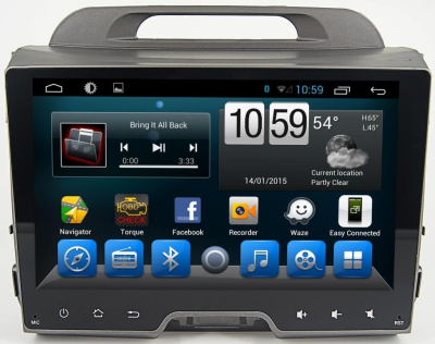 Штатное головное устройство Kia Sportage 2010-2016 на Android 8.1 Carmedia YR-9014-S9