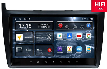 Автомагнитола штатная с 2K экраном Redpower 75134 на Android 10 для Volkswagen Polo 5-поколение Mk5 (03.2008-07.2020)