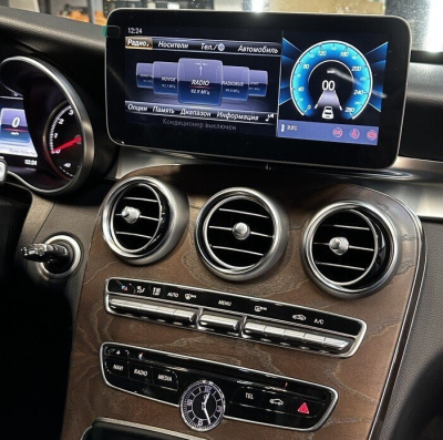 Монитор 10.25" для Mercedes-Benz GLC (X253) 2015-2018 NTG 5.0/5.1 на Android 12, 4G, Carplay - Parafar PF6118A12GLC8/128