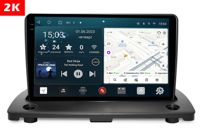 Автомагнитола штатная с 2K экраном RedPower 71190 Slim на Android 10 для Volvo XC90  (01.2002 - 07.2014)