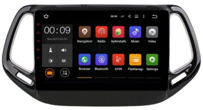 Штатная магнитола Roximo 4G (2K) RX-2204 Jeep Compass, 2017- (Android 13)