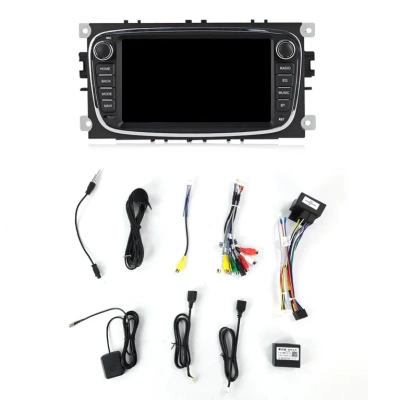 Магнитола для Ford Focus II, Mondeo, S-MAX, Galaxy, Tourneo, Transit Connect черный на Android 9.0 - Carmedia MKD-FD7B-9212-32