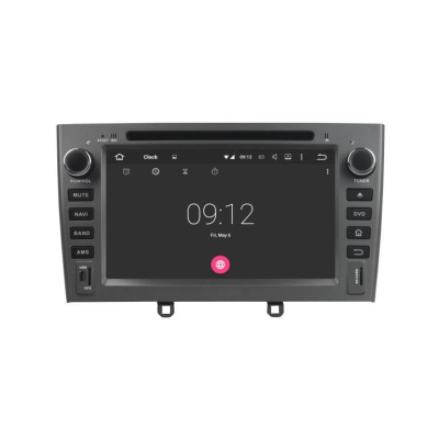 Штатная автомагнитола Peugeot 408 2012+, 308 2008-2014, RCZ 2010-2015 серый Carmedia KD-7604-g-P6 Android 9.0 DSP