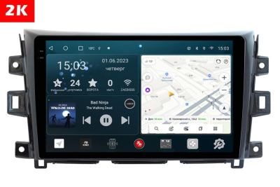 Автомагнитола штатная с 2K экраном RedPower 71028 Slim на Android 10 для Nissan Navara (2014-2020)