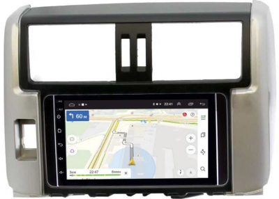 Магнитола Toyota LC Prado 150 2009-2013 (серебро) OEM (GT7-RP-TYLP15X) на Android 10