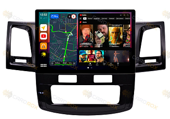 Штатная магнитола Toyota Fortuner 2011-2015 на Android 10, DSP, 4G, IPS, Carplay - Cardrox CD-4519-13 (11-13 дюймов)