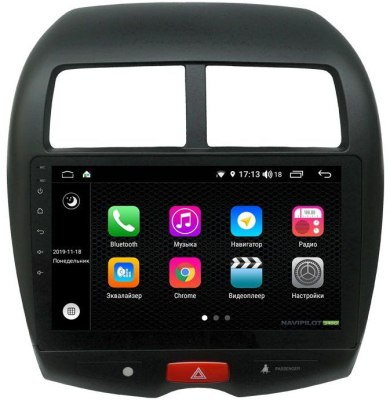 Штатное головное устройство Mitsubishi ASX (2010-) 10 дюймов на Android 10 NaviPilot NPD10L-WTG-M026-10