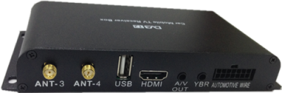 DVB-T2 цифровой ТВ-тюнер  с возможностью управления с экрана магнитол Carmedia (4 антенны, до 120 км/ч!!!)