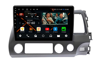 Штатная магнитола Honda Civic 4d (седан) 2006 - 2011 правый руль на Android 11, DSP, 4G, IPS / QLED 2K, Carplay - Cardrox CD-4855
