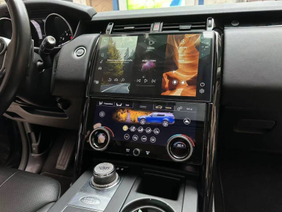 Монитор 13,3" Land Rover Discovery 5 2017-2020 экран 13.3" + панель климата (вместо заводского экрана 8" без кнопки OPEN) на Android 13 - Radiola RDL-1755 Low