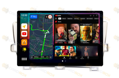 Штатная магнитола Toyota Prius 30 2009-2015, левый руль, серебро на Android 10, DSP, 4G, IPS, Carplay - Cardrox CD-4139-13-LS (11-13 дюймов)