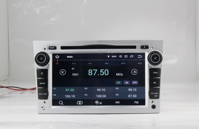 Штатное головное устройство Opel Astra H, Vectra С, Corsa D, Antara, Vivaro, Meriva, Zafira (черный лак) на Android 9.0 Carmedia MKD-7408-P6-s