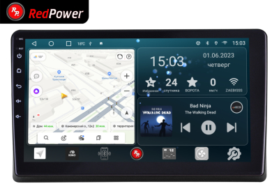 Автомагнитола штатная с 2K экраном RedPower 71141 Slim на Android 10 для Volkswagen Touareg (2002-2010)/Multivan T5 (2003-2014)