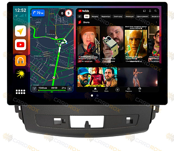 Штатная магнитола Mitsubishi Outlander XL 2007-2011 на Android 10, DSP, 4G, IPS, Carplay - Cardrox CD-4052-13 (11-13 дюймов)