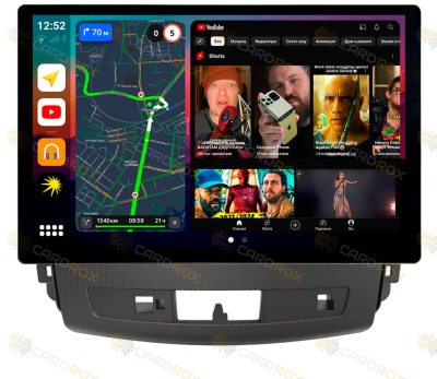 Штатная магнитола Mitsubishi Outlander XL 2007-2011 на Android 10, DSP, 4G, IPS, Carplay - Cardrox CD-4052-13 (11-13 дюймов)