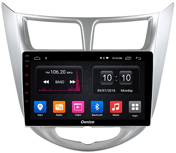 Штатная магнитола Ownice G30 S9707J для Hyundai Solaris (Android 9.0)
