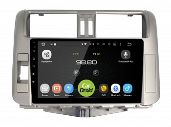 Штатная магнитола CarDroid RD-1114F для Toyota Land Cruiser Prado 150 2009-2014 (Android 8.0)