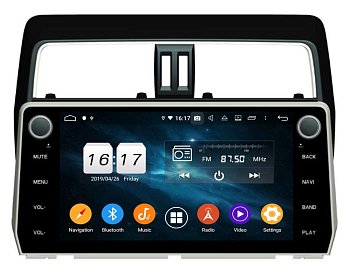 Штатное головное устройство Toyota Land Cruiser Prado 150 2017+ на Android 9.0 Carmedia KD-1007-P6 Штатное головное устройство Toyota Land Cruiser Prado 150 2017+ на Android 9.0 Carmedia KD-1007-P6