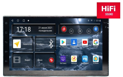 Автомагнитола Redpower 75000 на Android 10 2DIN универсальное (сенсорные кнопки)