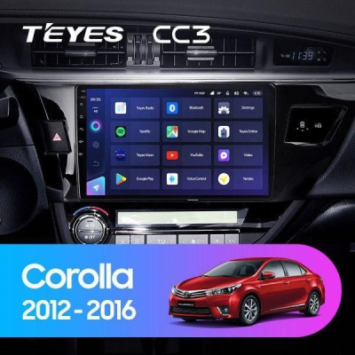 Штатная магнитола Teyes СС3 3+32Гб для Toyota Corolla 2014-2016 на Android 10 (3/32Гб)