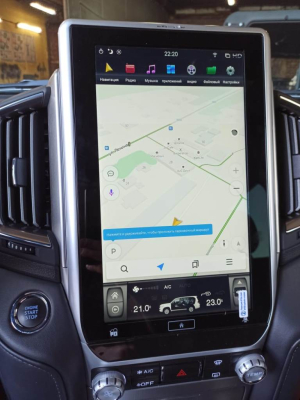 Магнитола Tesla для Toyota Land Cruiser 200 10.2015+ на Android 9.0 Carmedia ZF-1807H-DSP