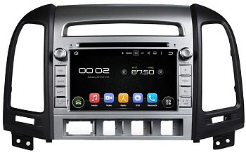 Штатная автомагнитола Hyundai Santa Fe 2010-2012 (CM рестайлинг, 4 отверстия под кнопки) Carmedia KD-7024-P5 Android 7.1 DSP