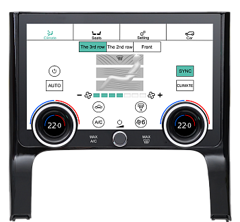 Панель управления климатом для Land Rover RR Evoque 2020-2022  - Carmedia ZF-2026