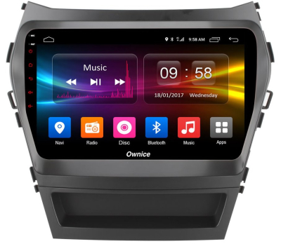 Штатная магнитола Ownice G10 S9703E для Hyundai SantaFe 3 (Android 8.1.0)