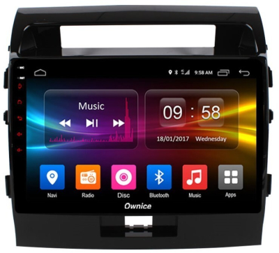 Штатная магнитола для Toyota Land Cruiser 200 2007-2015 (отдельный экран климата) на Android 12 (14), (QLED/2K) - Carmedia OL-1620-1-NPQU